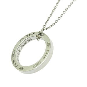TIFFANY Co Silver Open Circle Necklace